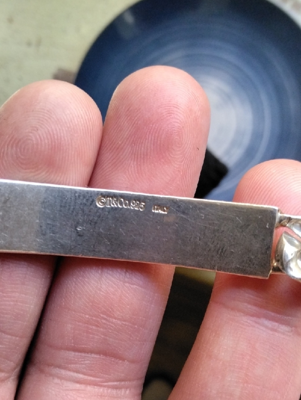 Men's Silver-Tone ID Bracelet - Polished Chain Link - Picture 3 of 5